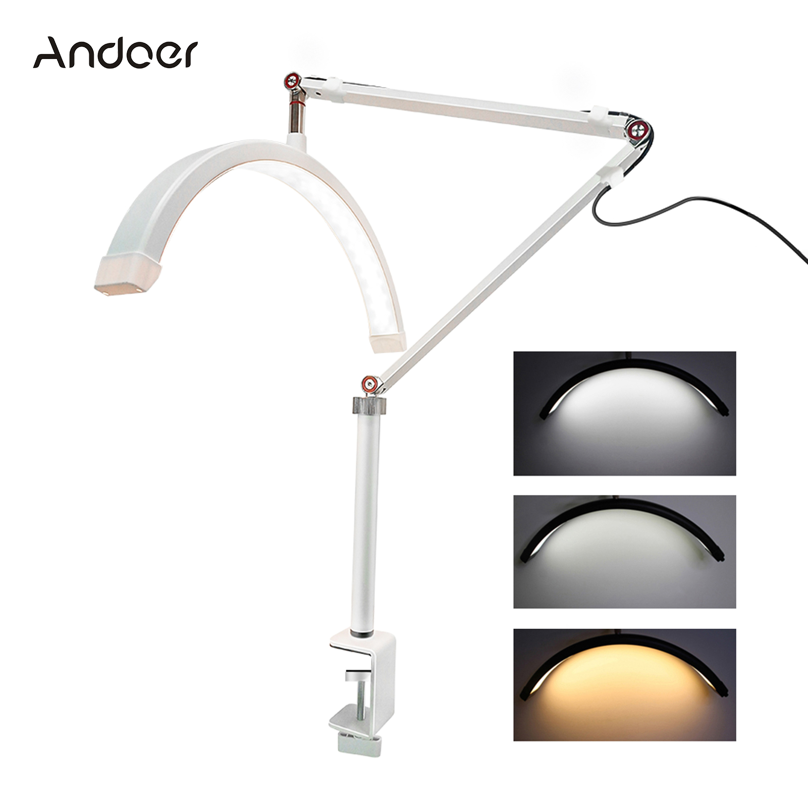 Beauty Makeup Hd - Andoer HD-M3X LED Video Light Half-Moon