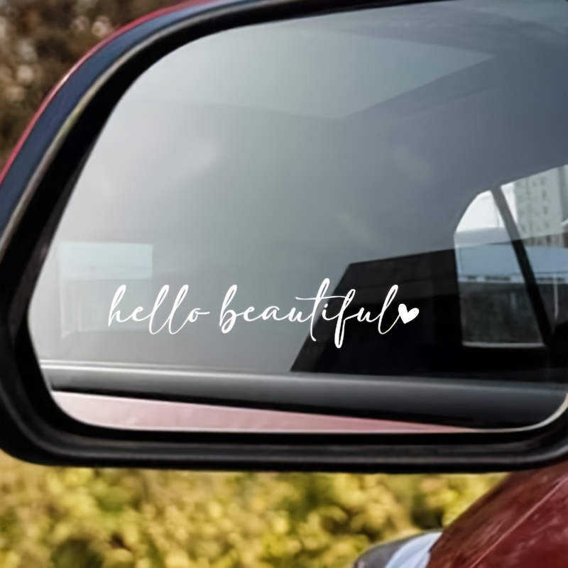 Makeup Is Beauty Quotes - ชุดสติกเกอร์คำพูดเกี่ยวกับความงาม 2 ชิ้น คุณดูสวยมาก สติกเกอร์ไวนิลแบบแบน 2D