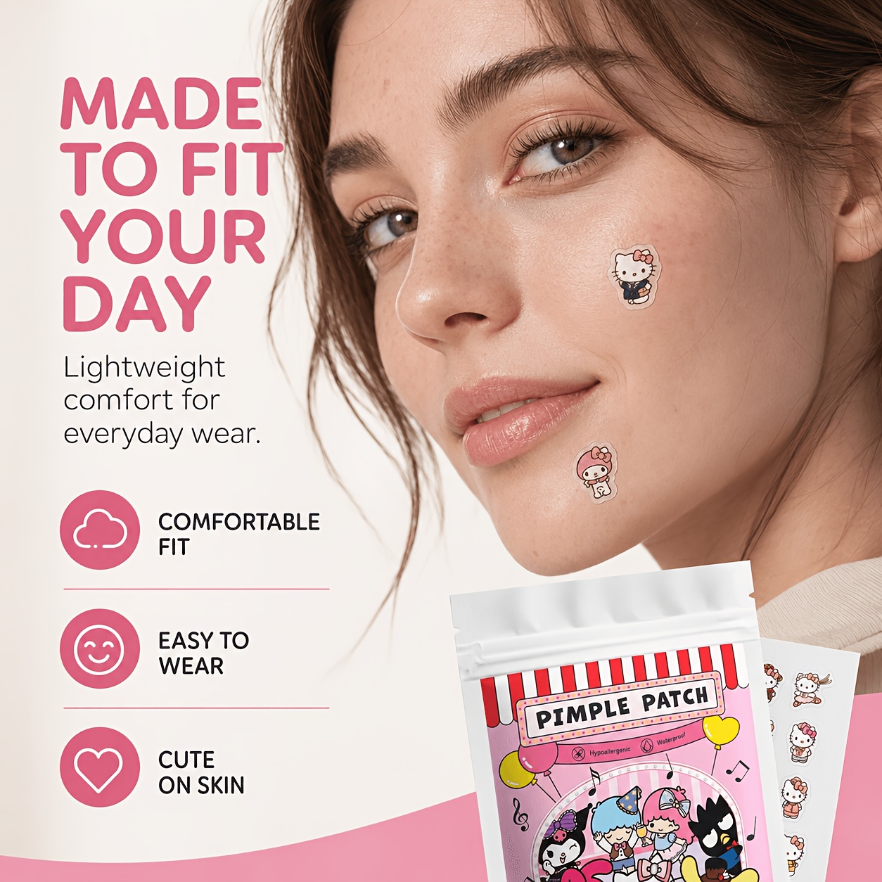 แผ่นแปะสิว Hello Kitty 40/120  - Pressed Powder Foundation บทวิจารณ์และราคา