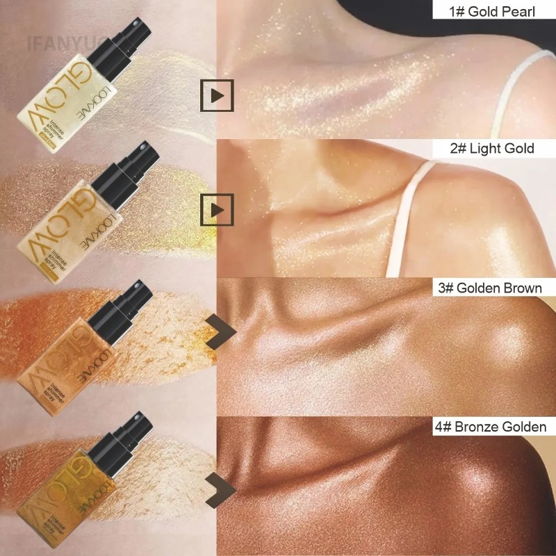 สเปรย์กลิตเตอร์ประกายมุก น้ำมั - Body Shimmer Lotion บทวิจารณ์และราคา