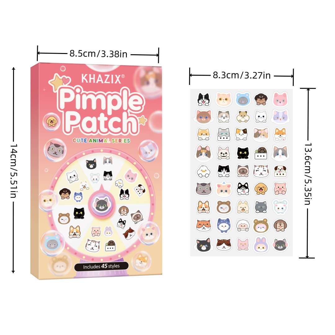 แผ่นแปะสิวการ์ตูน 45 ชิ้น แผ่น - Pressed Powder Foundation บทวิจารณ์และราคา