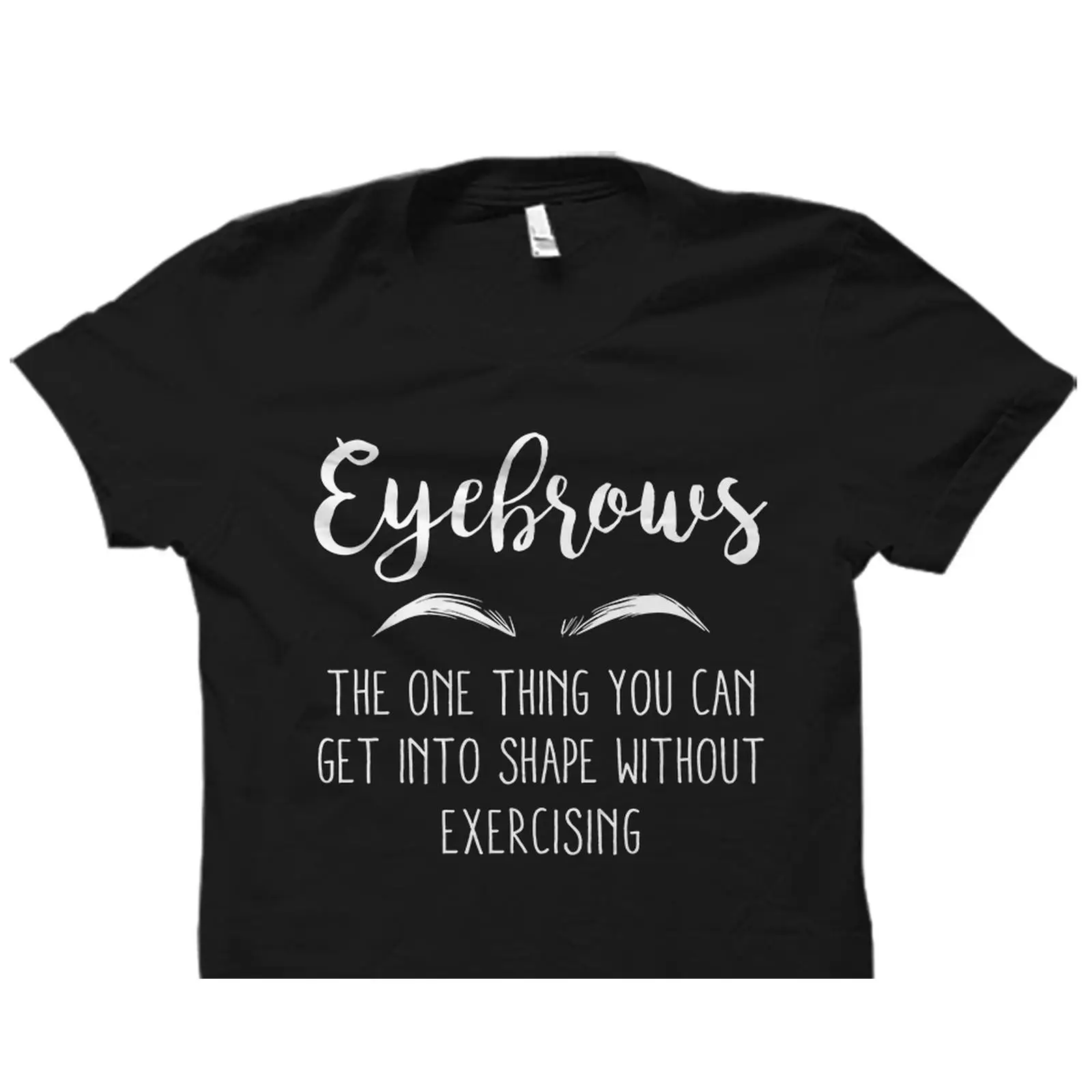 เสื้อยืดลายคำพูดเกี่ยวกับคิ้วส - Makeup Is Beauty Quotes บทวิจารณ์และราคา