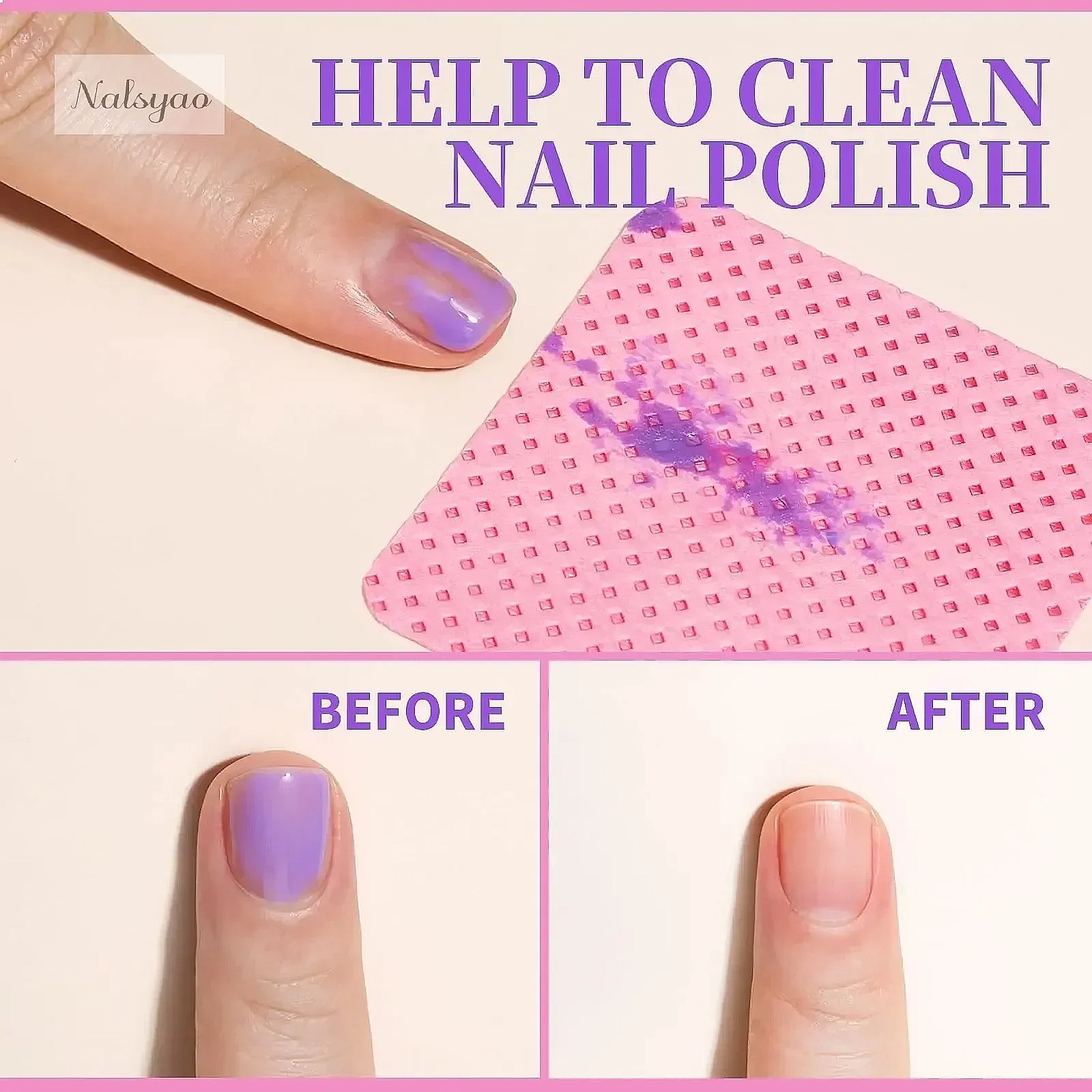 แผ่นเช็ดทำความสะอาดเล็บแบบไม่ม - Gel Nail Polish บทวิจารณ์และราคา